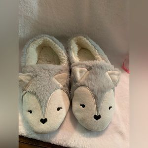 Caramella Bubble Fox Slippers for Women Animal Fuzzy House Slippers